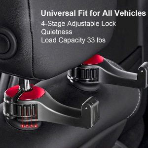 2 in 1 Car Headrest Hidden Hook