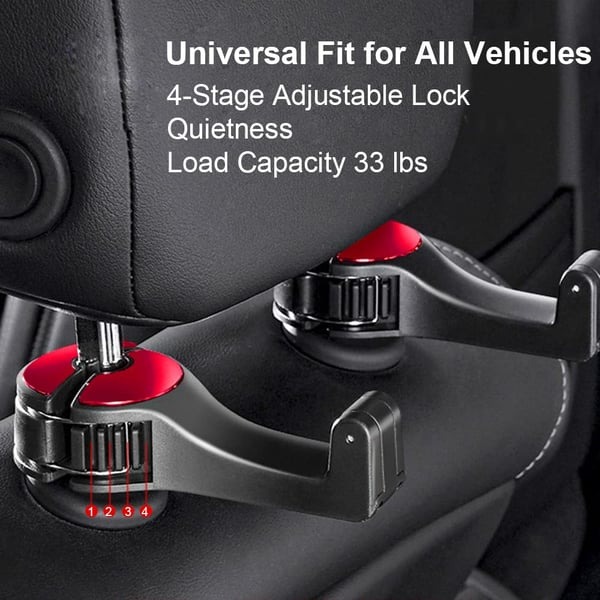 2 in 1 Car Headrest Hidden Hook